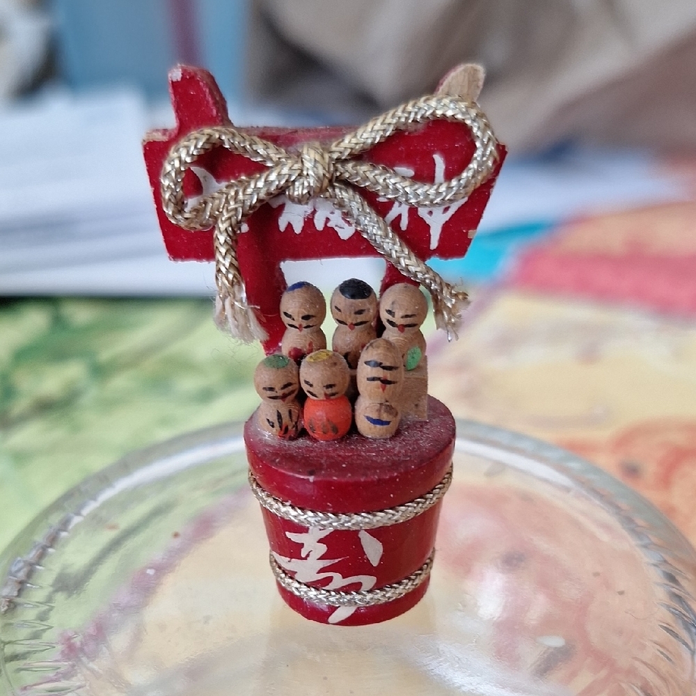 Vintage Miniature Japanese Kokeshi Dolls